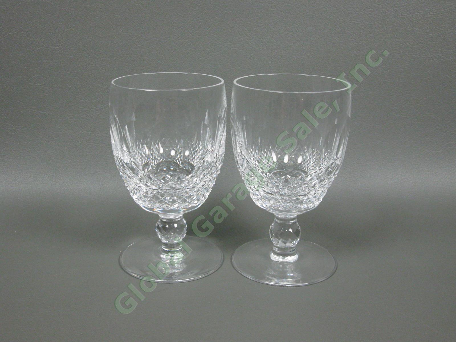 4 Waterford Crystal Colleen 5 1/4" Water Goblet Wine Glass Set Vintage Retired 6
