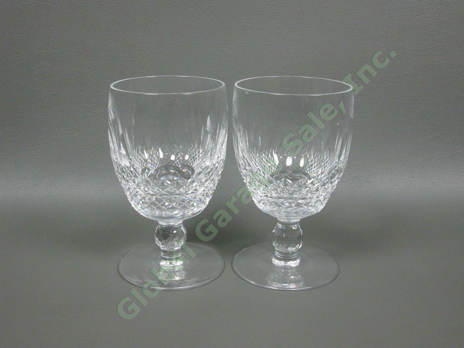 4 Waterford Crystal Colleen 5 1/4" Water Goblet Wine Glass Set Vintage Retired 7