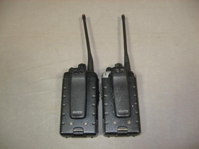 2 Vertex VX-210AU 16 Ch Portable UHF Radios + Chargers 2