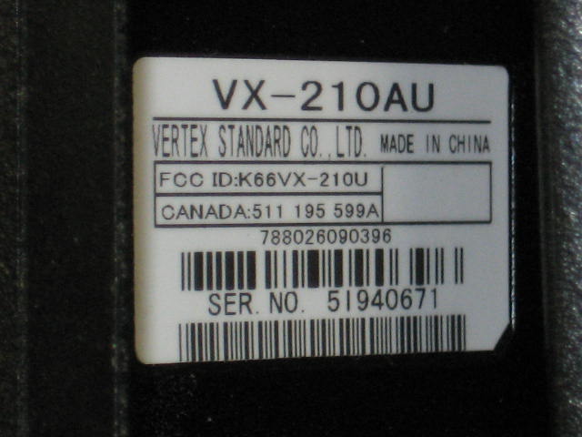 2 Vertex VX-210AU 16 Ch Portable UHF Radios + Chargers 4