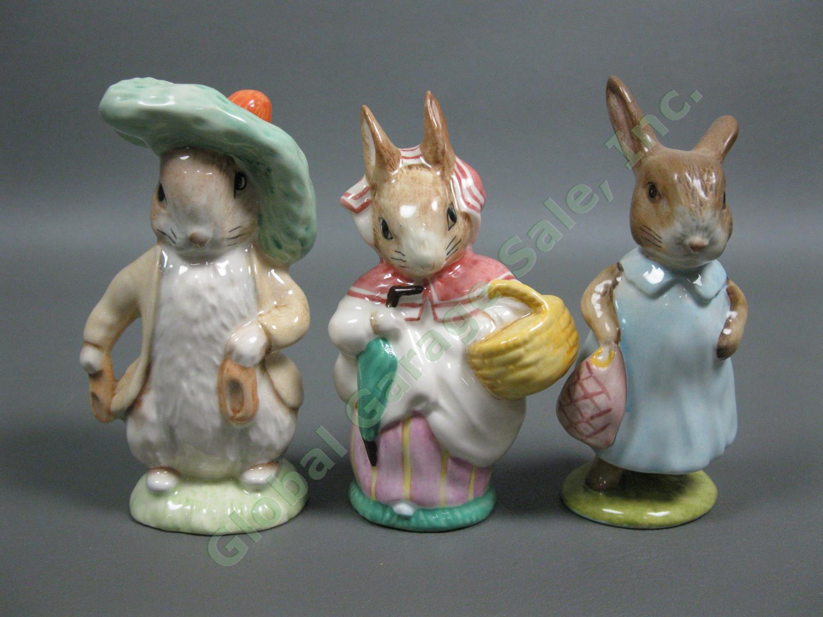 Vintage 1980s Beatrix Potter Beswick Royal Doulton & Albert Rabbit Figurine Lot 1