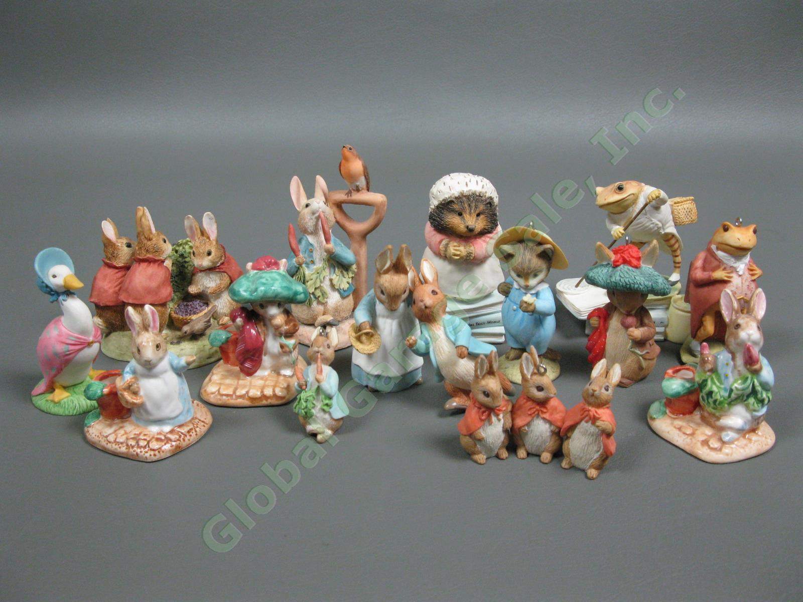 15 Vintage 1990s Beatrix Potter FW Hallmark Peter Rabbit Figurine/Ornament Lot
