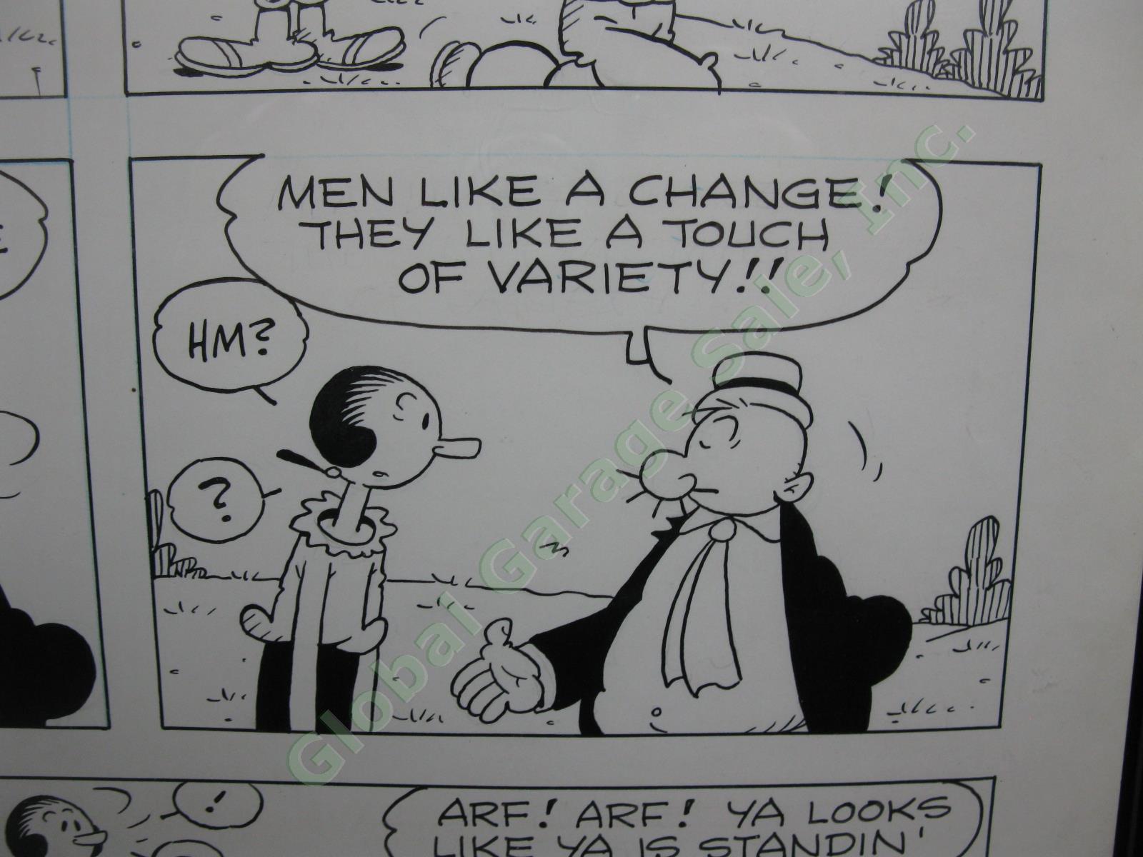 Vintage Original 1984 Popeye Sunday Comic Strip Storyboard Art Bud Sagendorf NR! 6