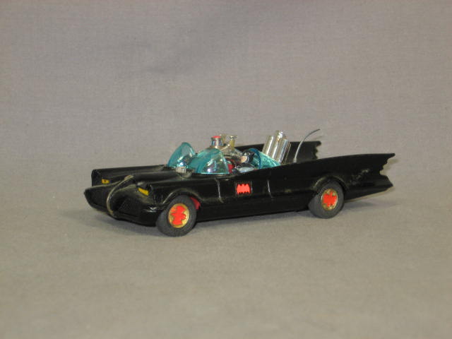 Vintage Corgi Toys Diecast Batmobile Batman Car Red Hub 1
