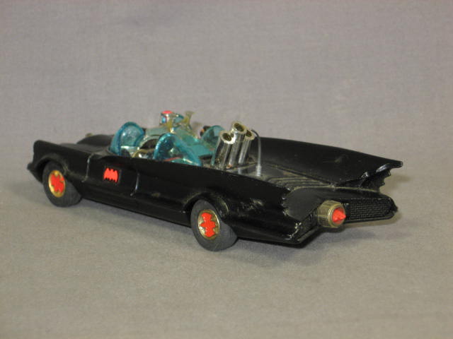 Vintage Corgi Toys Diecast Batmobile Batman Car Red Hub 3