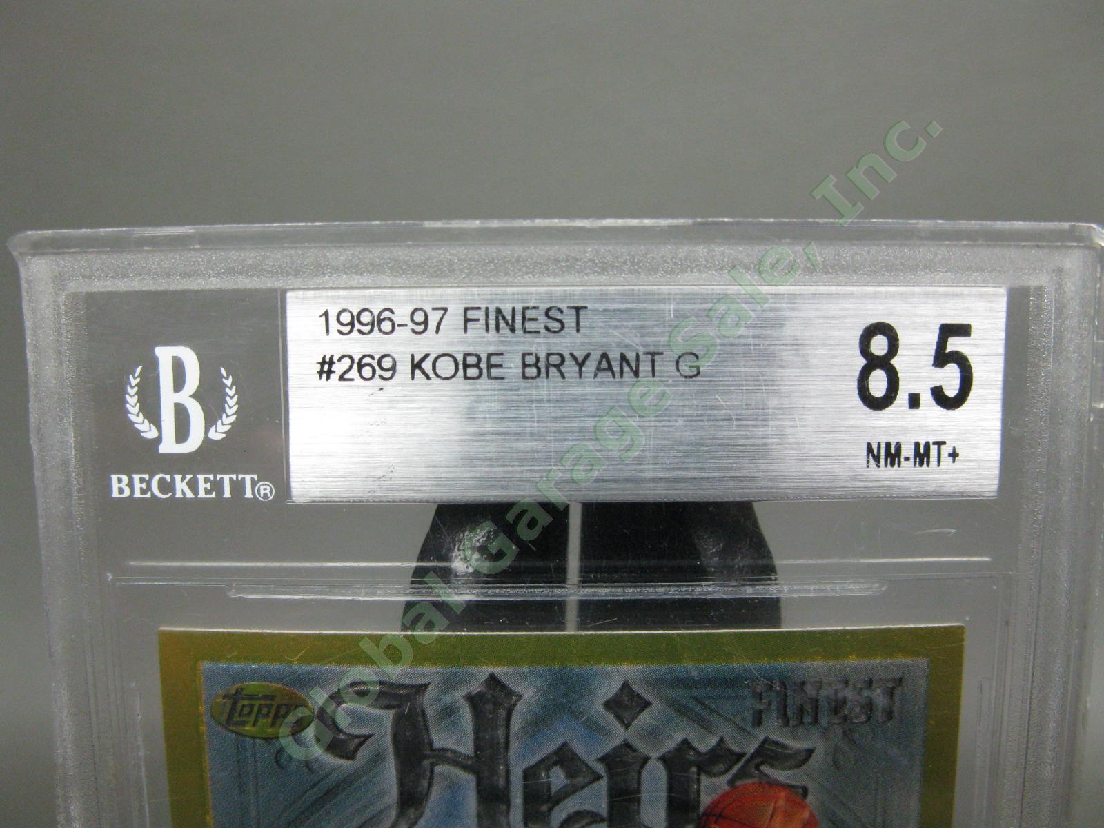 Rare 1996-97 Topps Finest Kobe Bryant Heirs ROOKIE Card #269 Graded Beckett 8.5 1