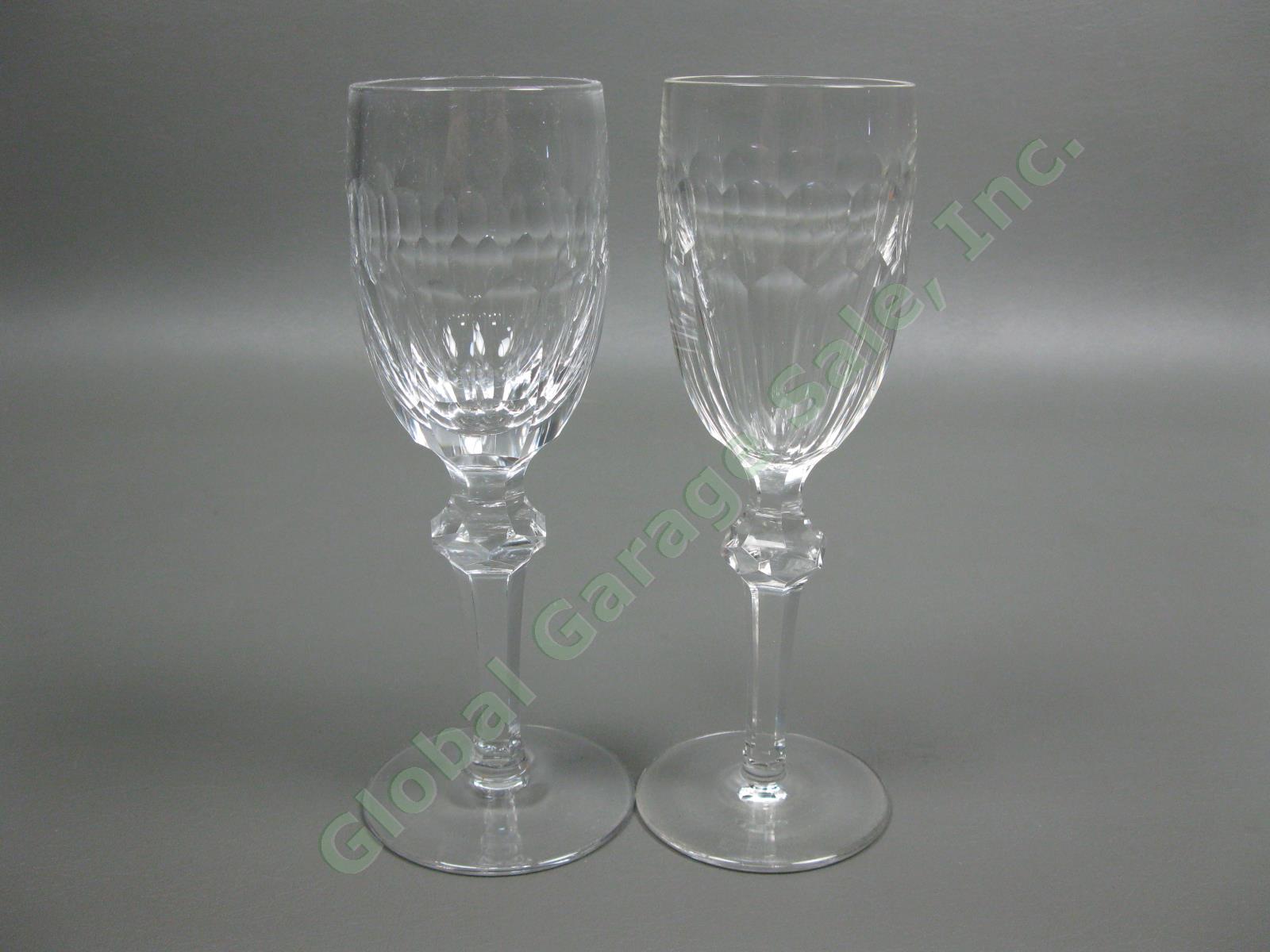 4 Waterford Crystal Curraghmore Sherry Wine Glasses Ireland Blown Cut Glass Set 6