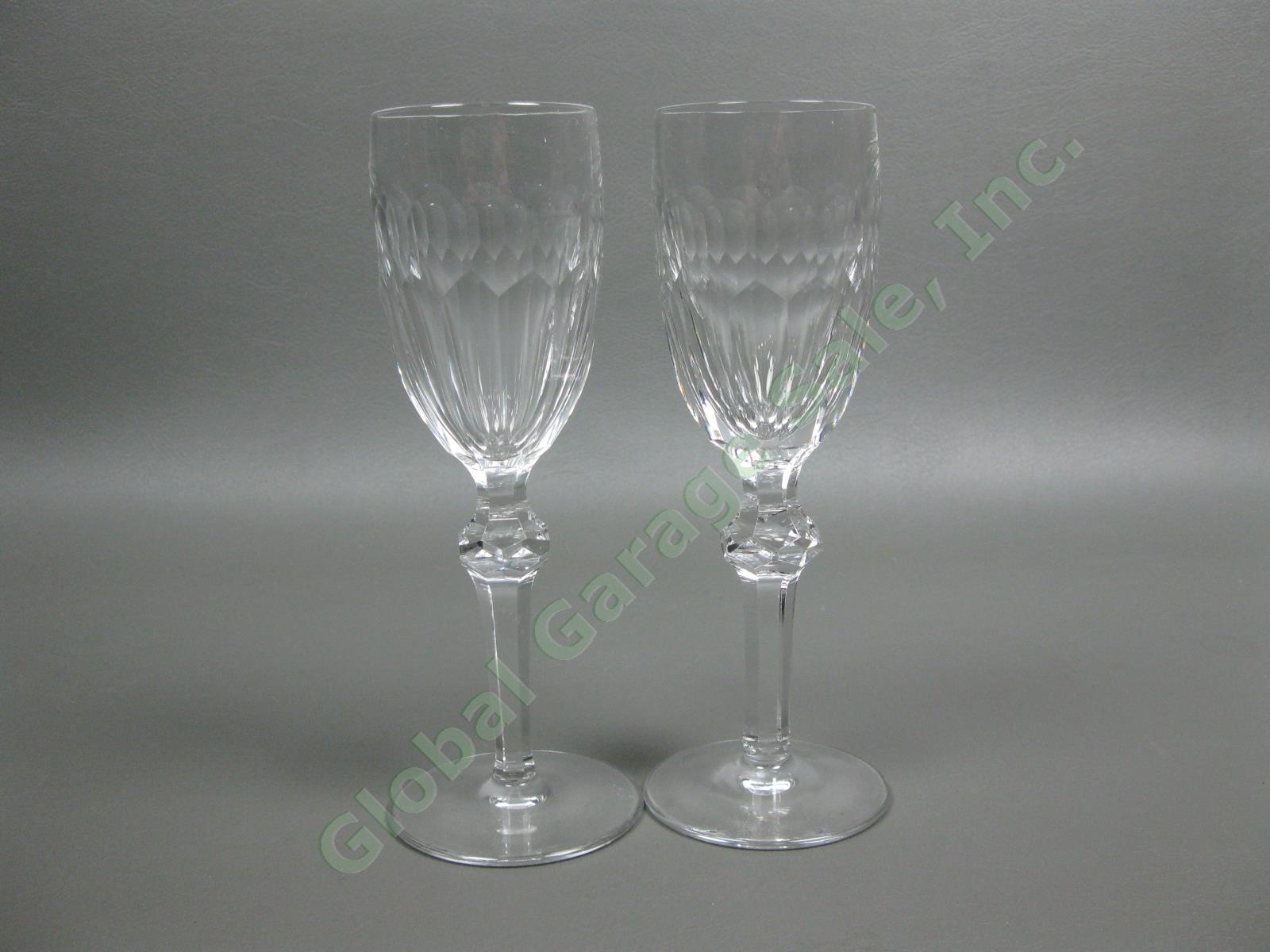 6 Waterford Crystal Curraghmore Sherry Wine Glasses Ireland Blown Cut Glass Set 3