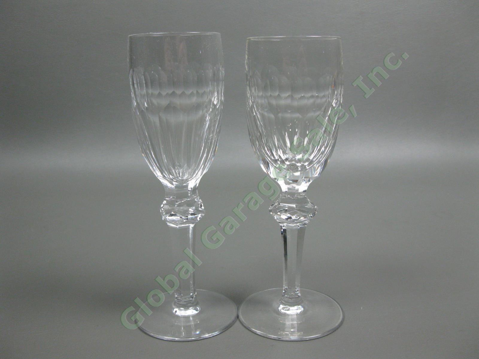 6 Waterford Crystal Curraghmore Sherry Wine Glasses Ireland Blown Cut Glass Set 6