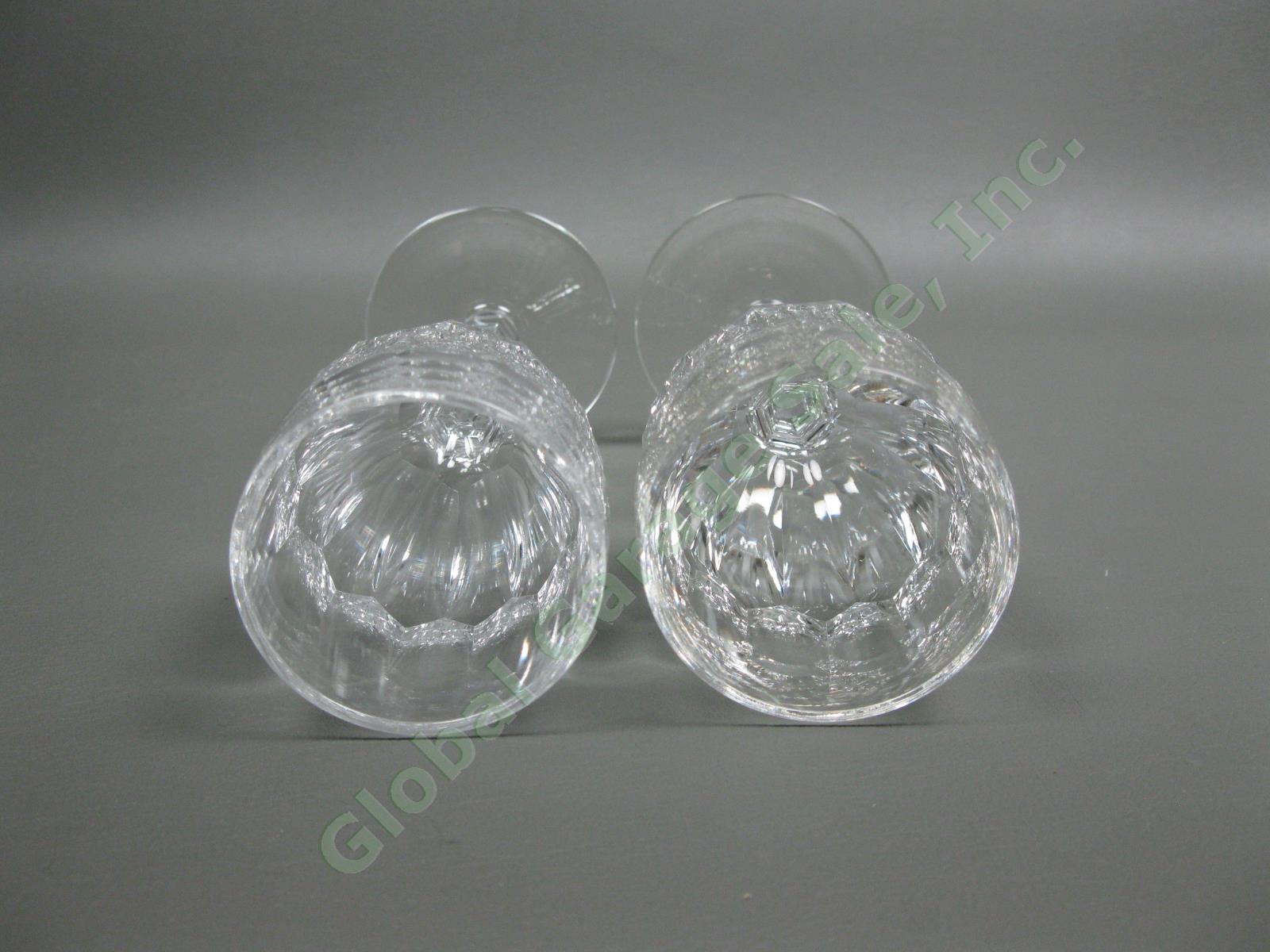 6 Waterford Crystal Curraghmore Sherry Wine Glasses Ireland Blown Cut Glass Set 8
