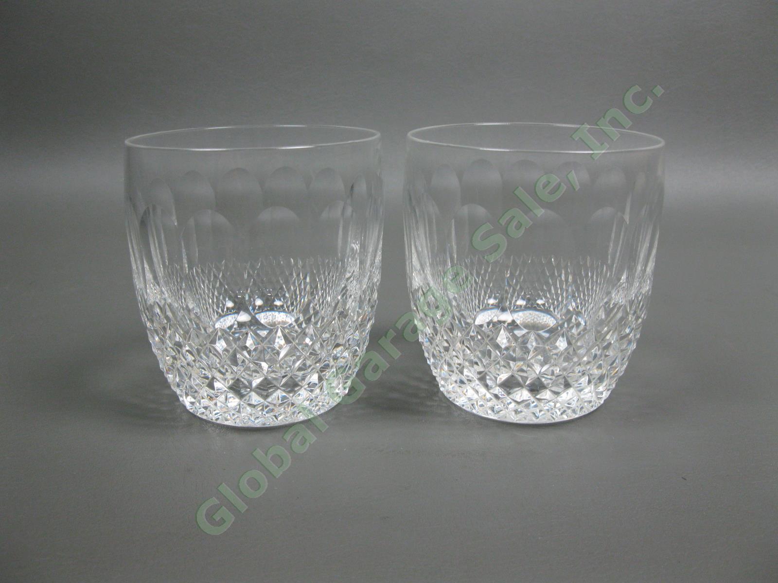 2 Waterford Crystal Colleen Master Cutter JIM BUCKLEY SIGNED Tumbler Glass Set