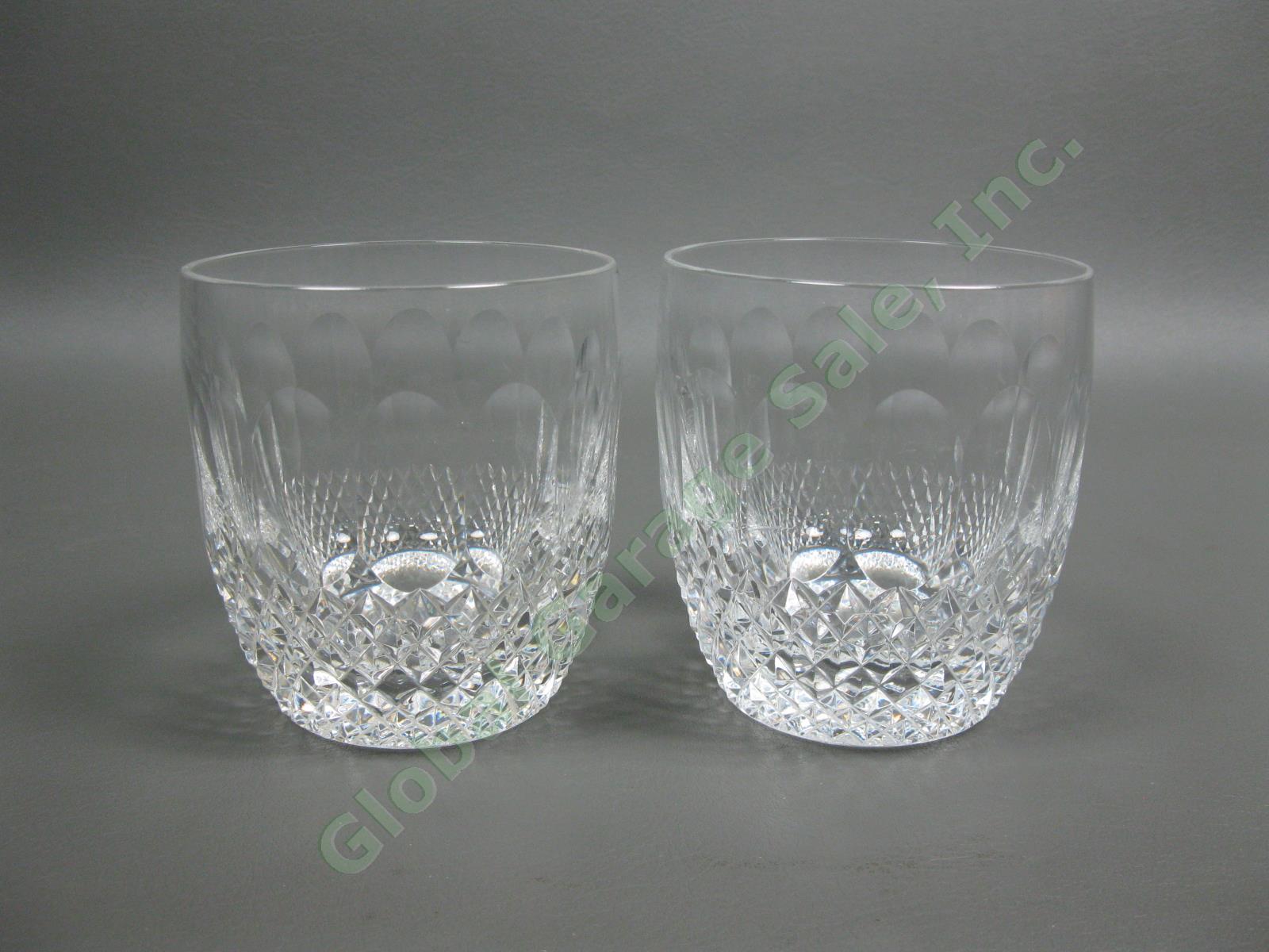 2 Waterford Crystal Colleen Master Cutter JIM BUCKLEY SIGNED Tumbler Glass Set