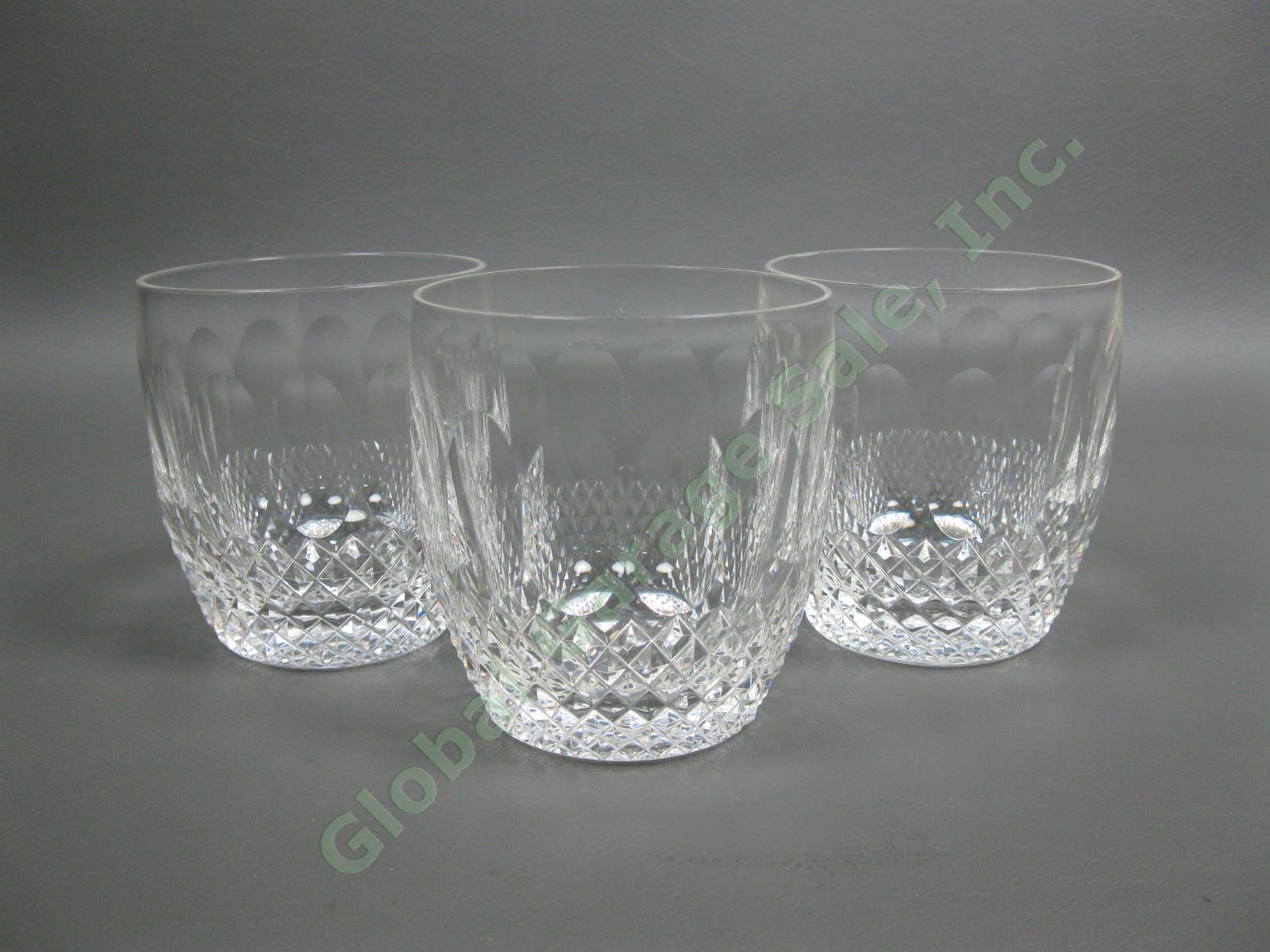 3 Waterford Crystal Colleen 9oz Water Tumbler Glasses Cut Hand-Blown Glass Set