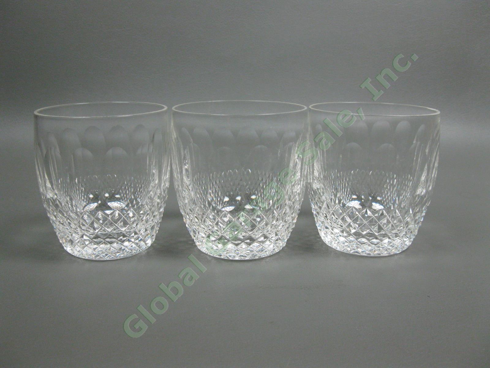 3 Waterford Crystal Colleen 9oz Water Tumbler Glasses Cut Hand-Blown Glass Set 2
