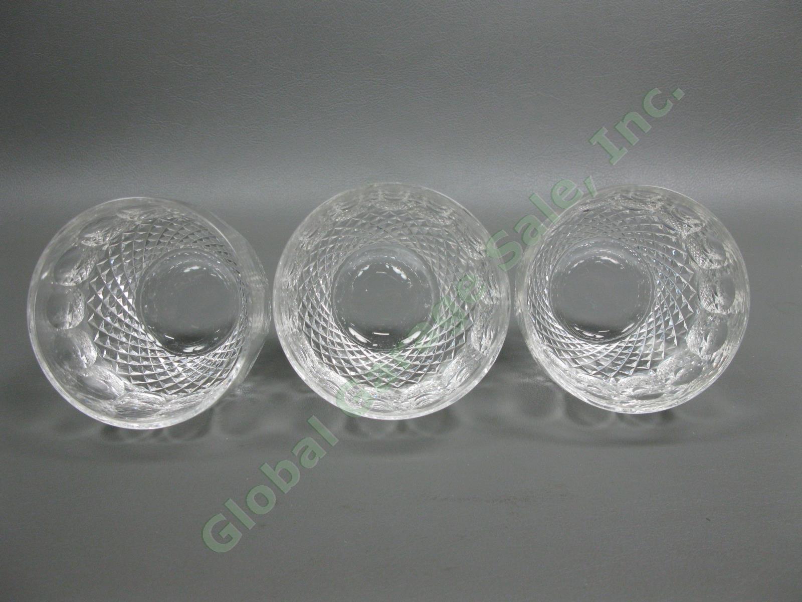 3 Waterford Crystal Colleen 9oz Water Tumbler Glasses Cut Hand-Blown Glass Set 3