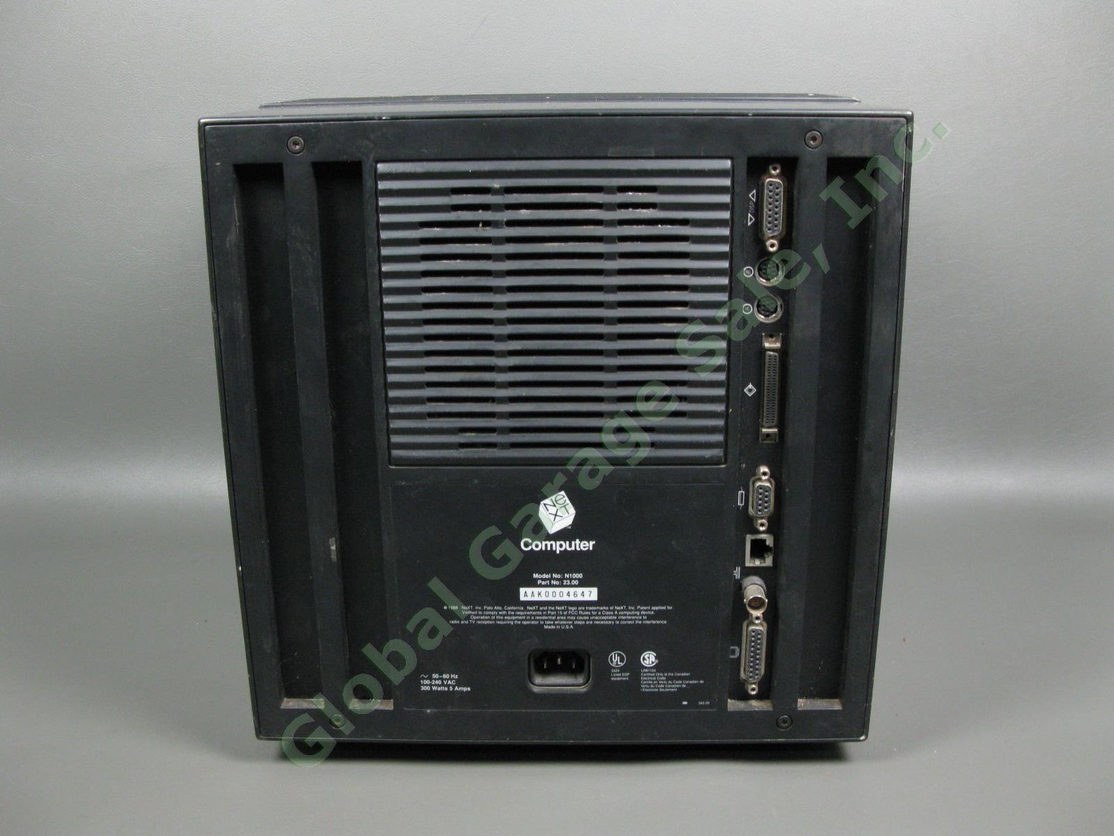 Vintage 1988 First Gen NeXT Cube Computer System N1000 Apple Mac Steve Jobs NR 1