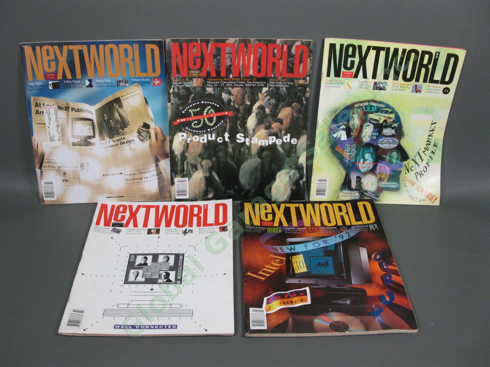 HUGE Next Computer System Promo Bag Book User Manual Lot Nextworld Set Apple NR 7