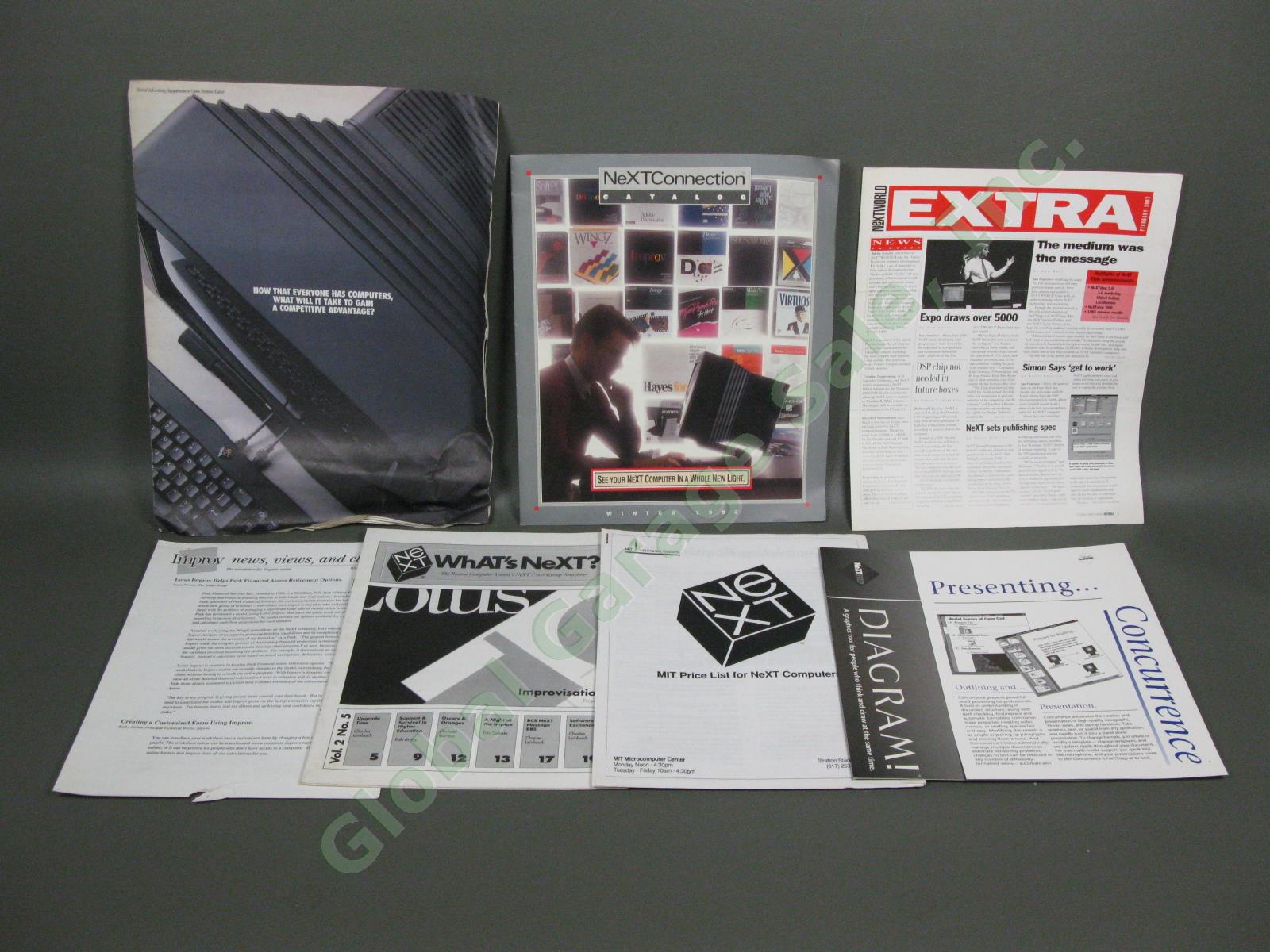 HUGE Next Computer System Promo Bag Book User Manual Lot Nextworld Set Apple NR 8