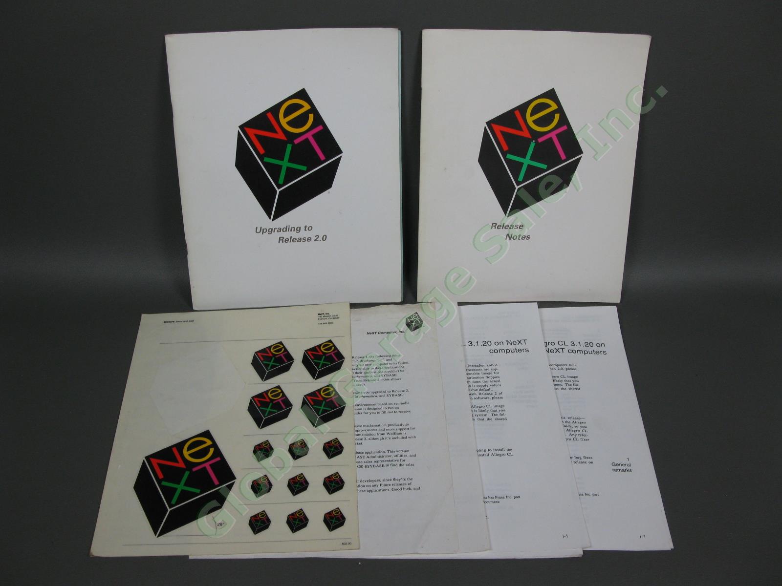 Vintage Next Cube Computer System Software Release 2.0 Upgrade Kit Jobs Apple NR 6