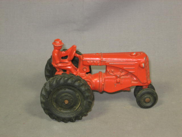 7 Vintage Farm Toy MM Hubley Tru-Scale Tractor Spreader Hay Elevator Wagon More 9