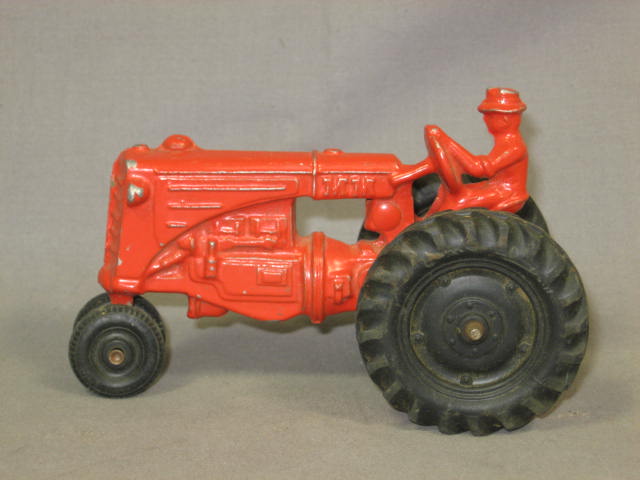 7 Vintage Farm Toy MM Hubley Tru-Scale Tractor Spreader Hay Elevator Wagon More 10