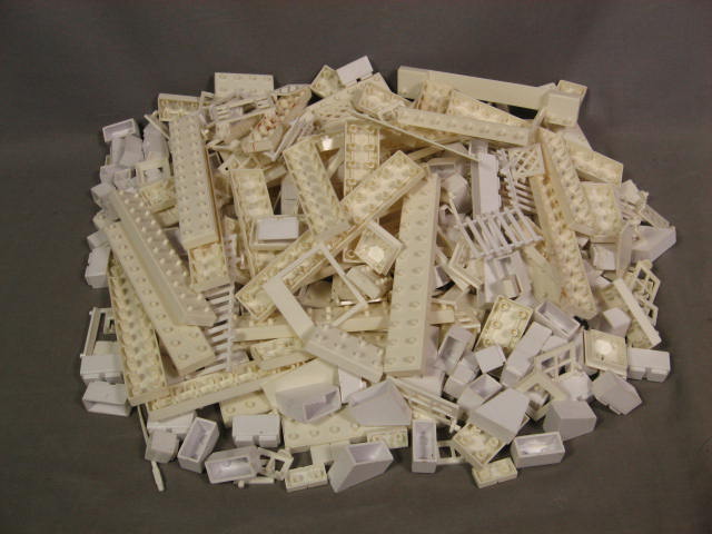 Vintage Playskool American Plastic Brick Canister Set 755 Halsam Building Blocks 6
