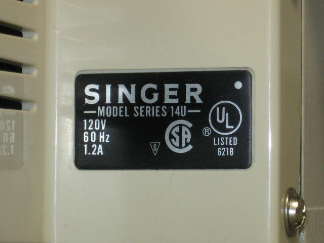 Singer 14U64A 14U 64A Ultralock Serger Sewing Machine + 9