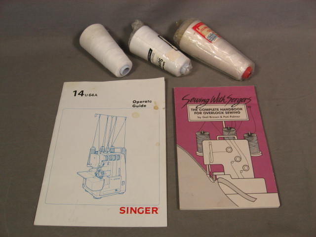 Singer 14U64A 14U 64A Ultralock Serger Sewing Machine + 12
