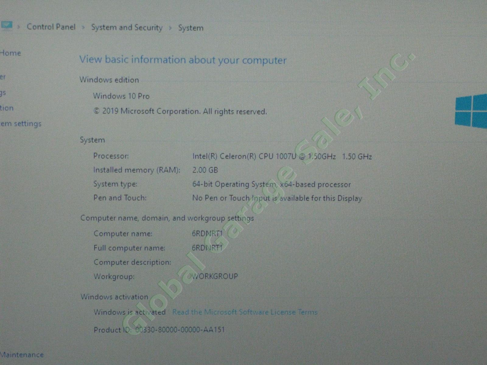5 Dell Latitude 3330 Laptop Computer Lot 1.50GHz 2GB 320GB Windows 10 Pro NO RES 2