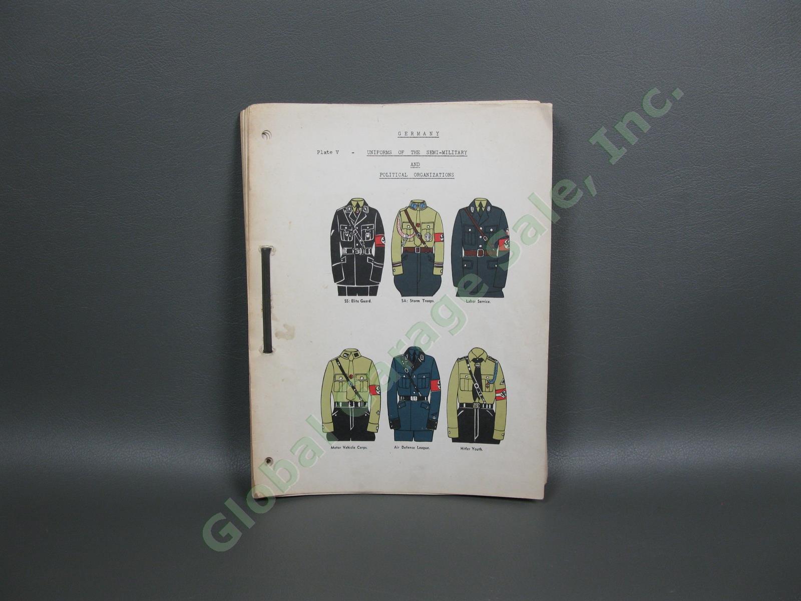 Vintage WWII German Military Political Uniforms Flags Medals Book Plates Germany