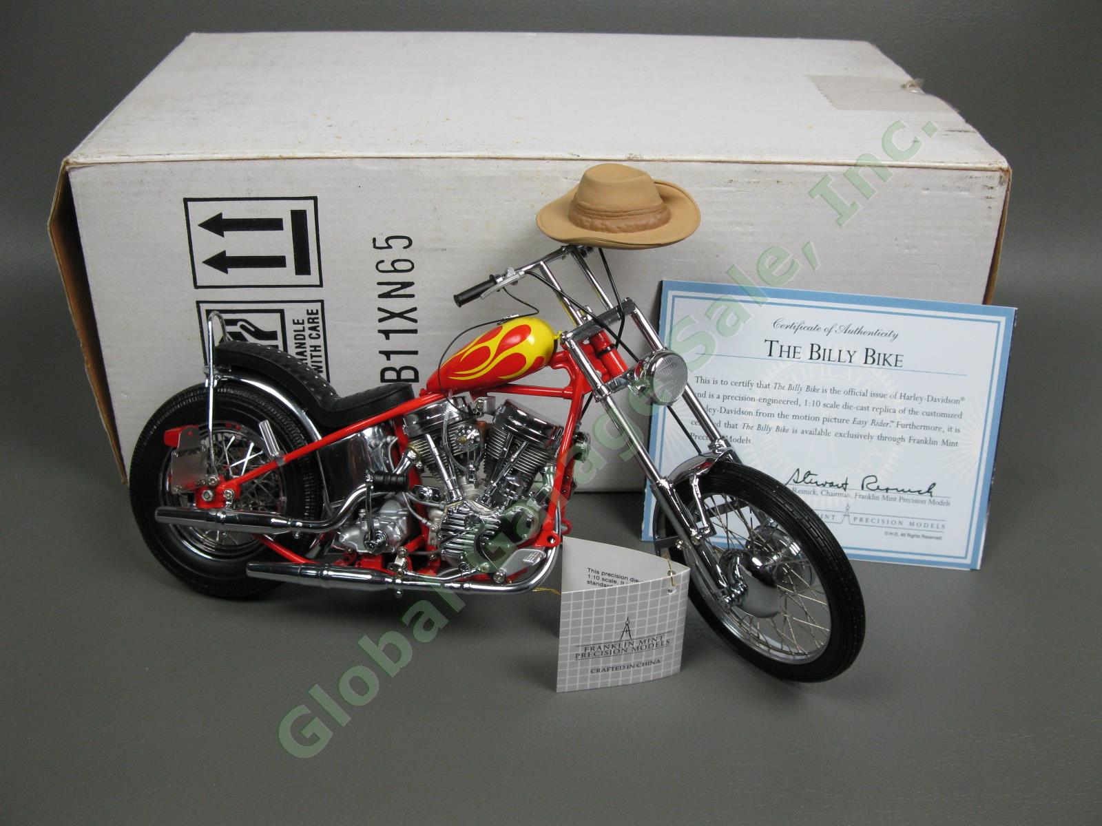 Franklin Mint Harley Davidson Billy Bike Motorcycle Diecast Easy Rider Chopper