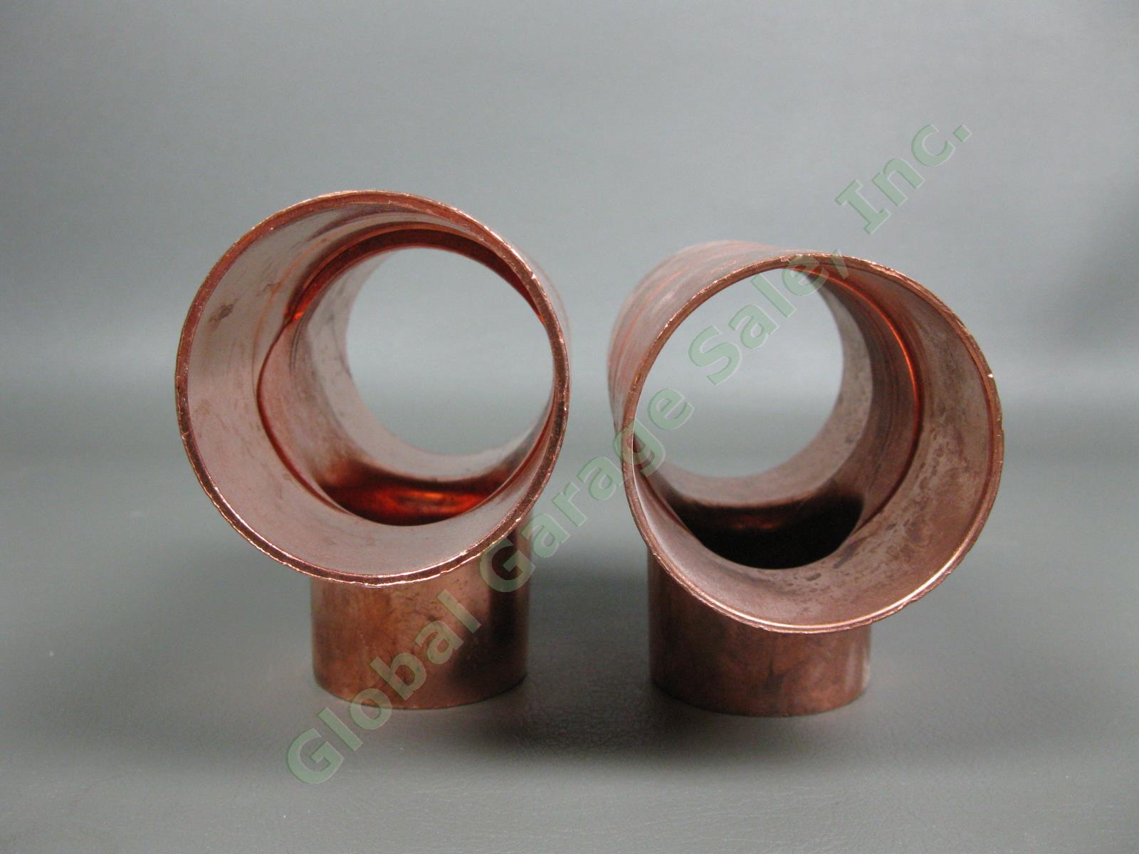 2 NEW Nibco 2" x 2" x 1-1/2" Copper EPC Reducing Sweat Tees Pipe Fittings Pair 2