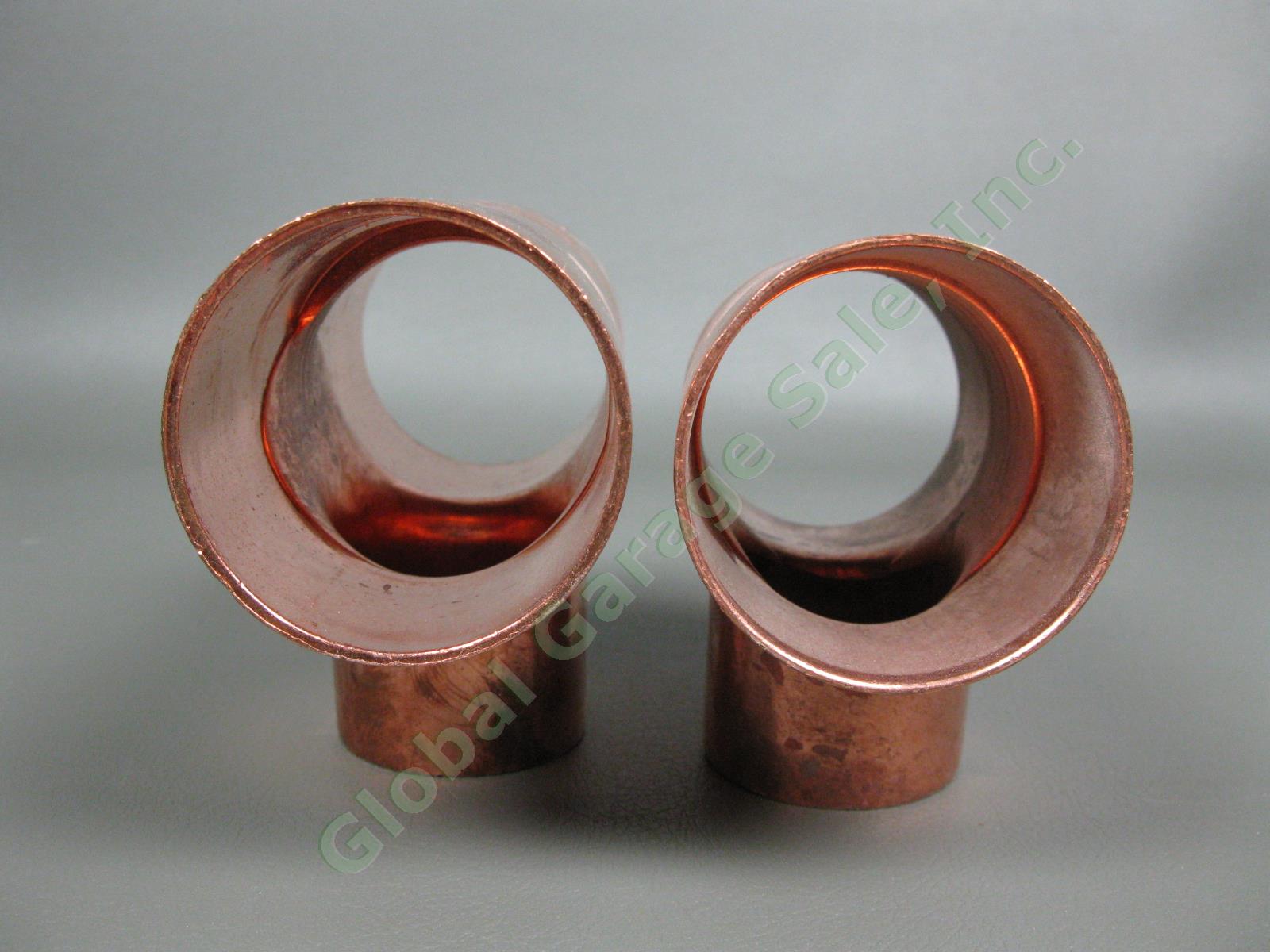 2 NEW Nibco 2" x 2" x 1-1/2" Copper EPC Reducing Sweat Tees Pipe Fittings Pair 3
