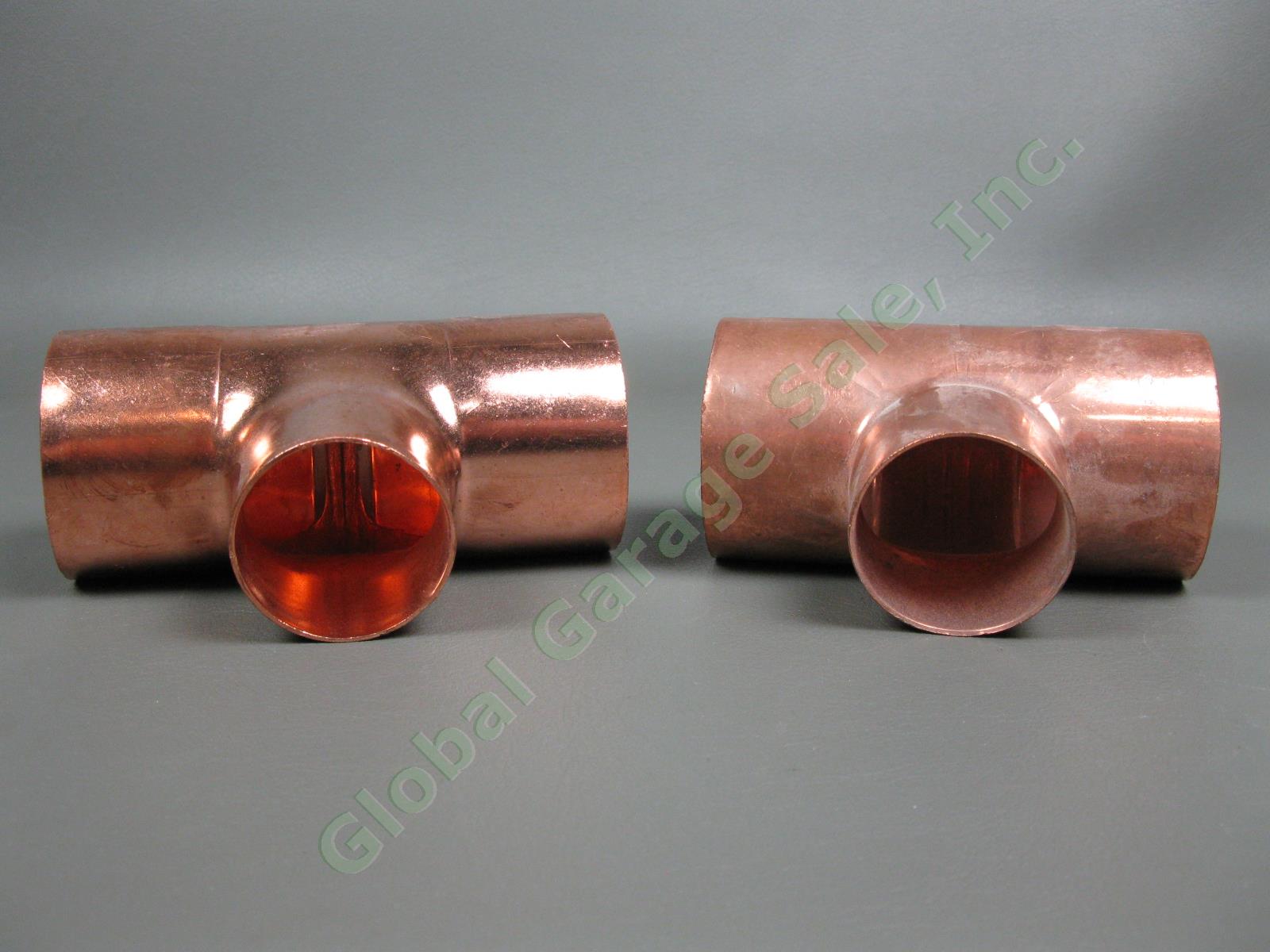2 NEW Nibco 2" x 2" x 1-1/2" Copper EPC Reducing Sweat Tees Pipe Fittings Pair 4
