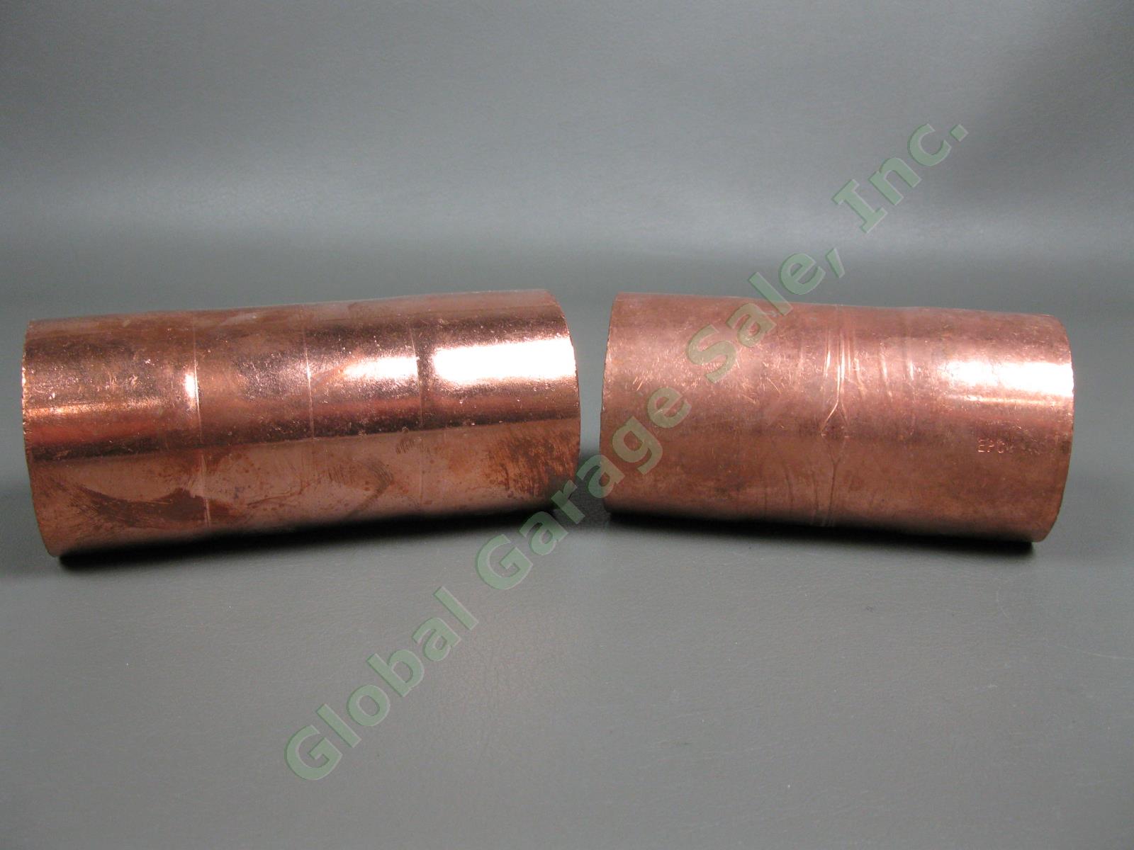 2 NEW Nibco 2" x 2" x 1-1/2" Copper EPC Reducing Sweat Tees Pipe Fittings Pair 5