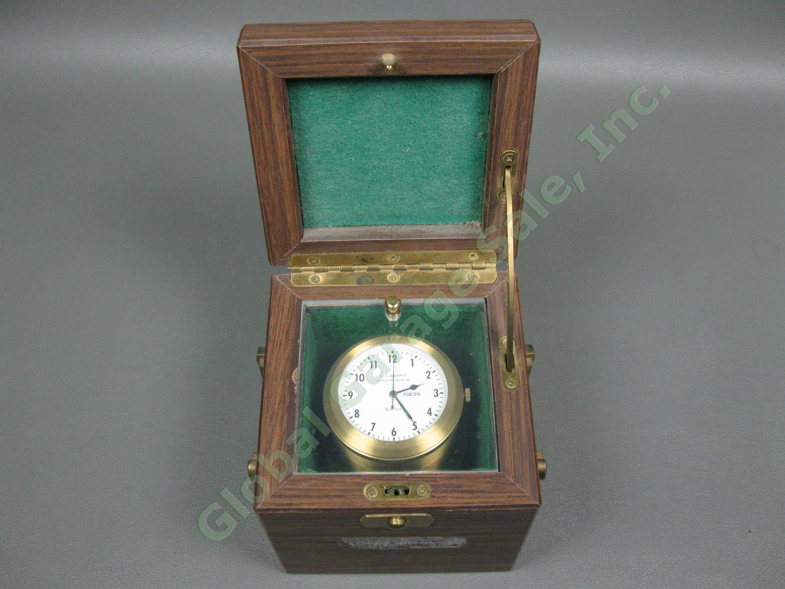 Vintage Bulova Accuquartz Navigator Mark III Chronometer Timepiece Original Case