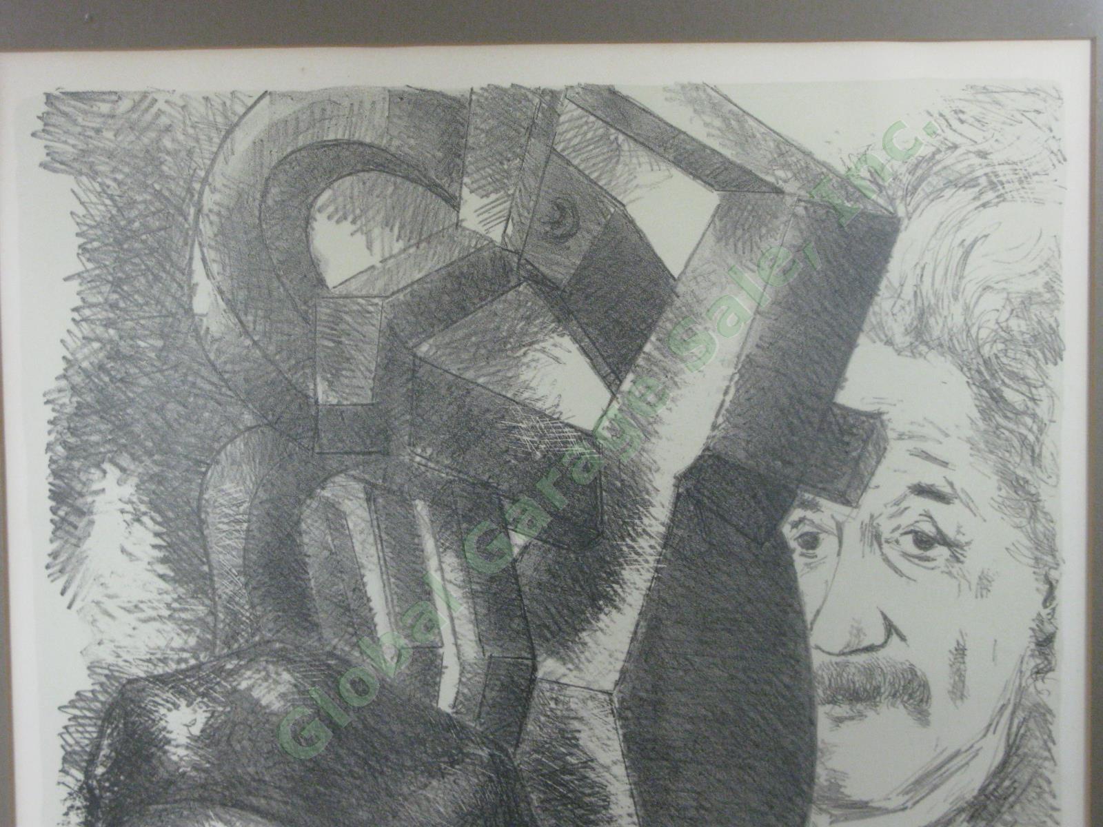 Chaim Gross Original Signed Print Homage To Jacques Lipchitz Einstein 28/225 NR 1