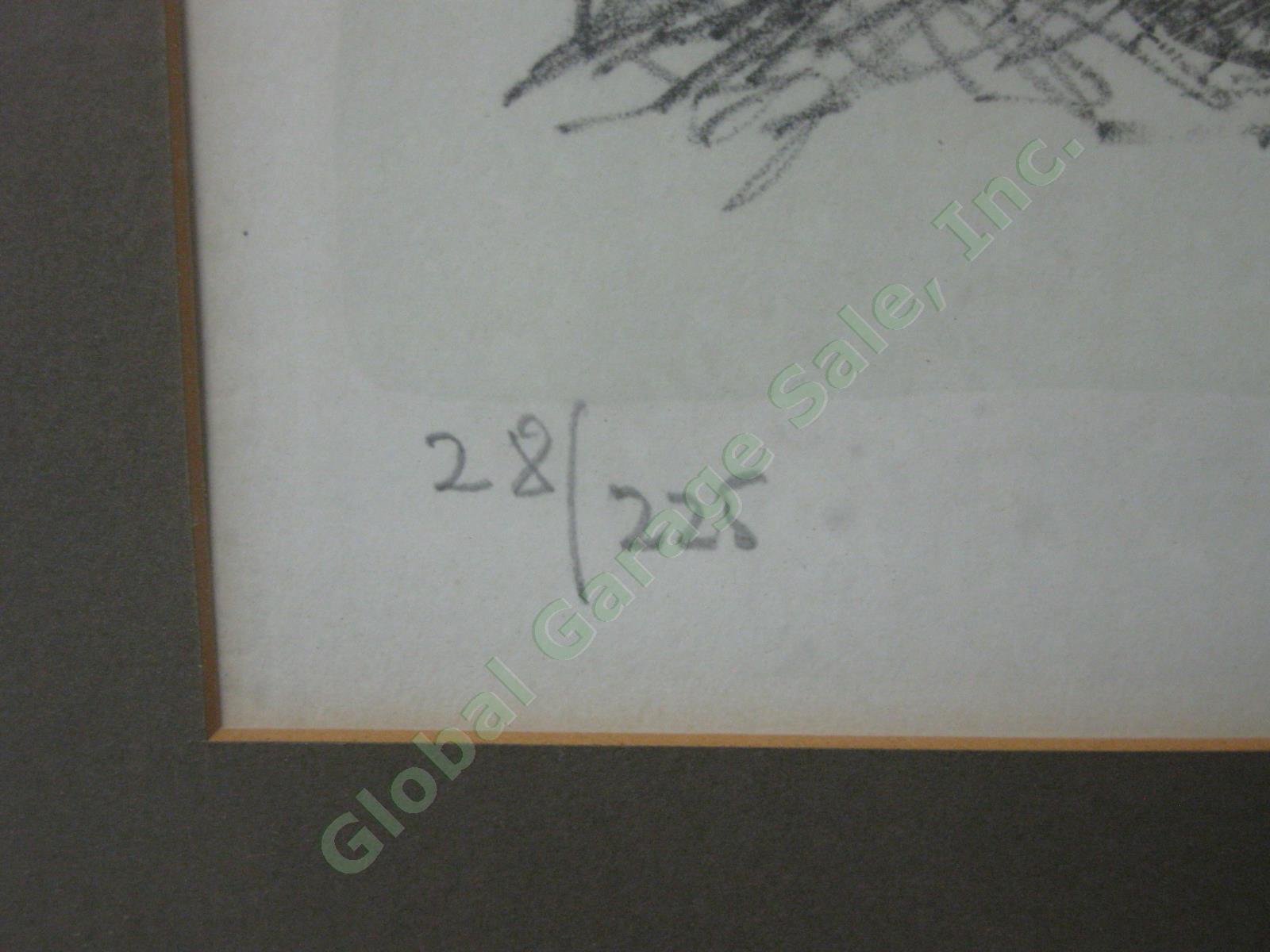 Chaim Gross Original Signed Print Homage To Jacques Lipchitz Einstein 28/225 NR 3