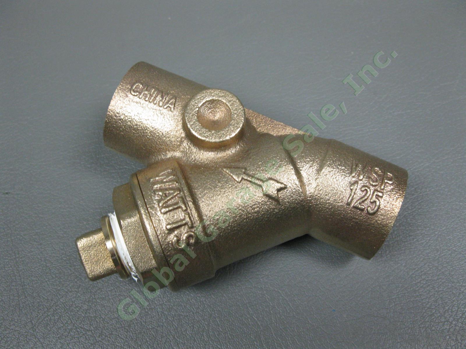 NEW Watts 1" LFS777SI Bronze Wye Strainer Lead-Free Pipe Connection Solder End 2