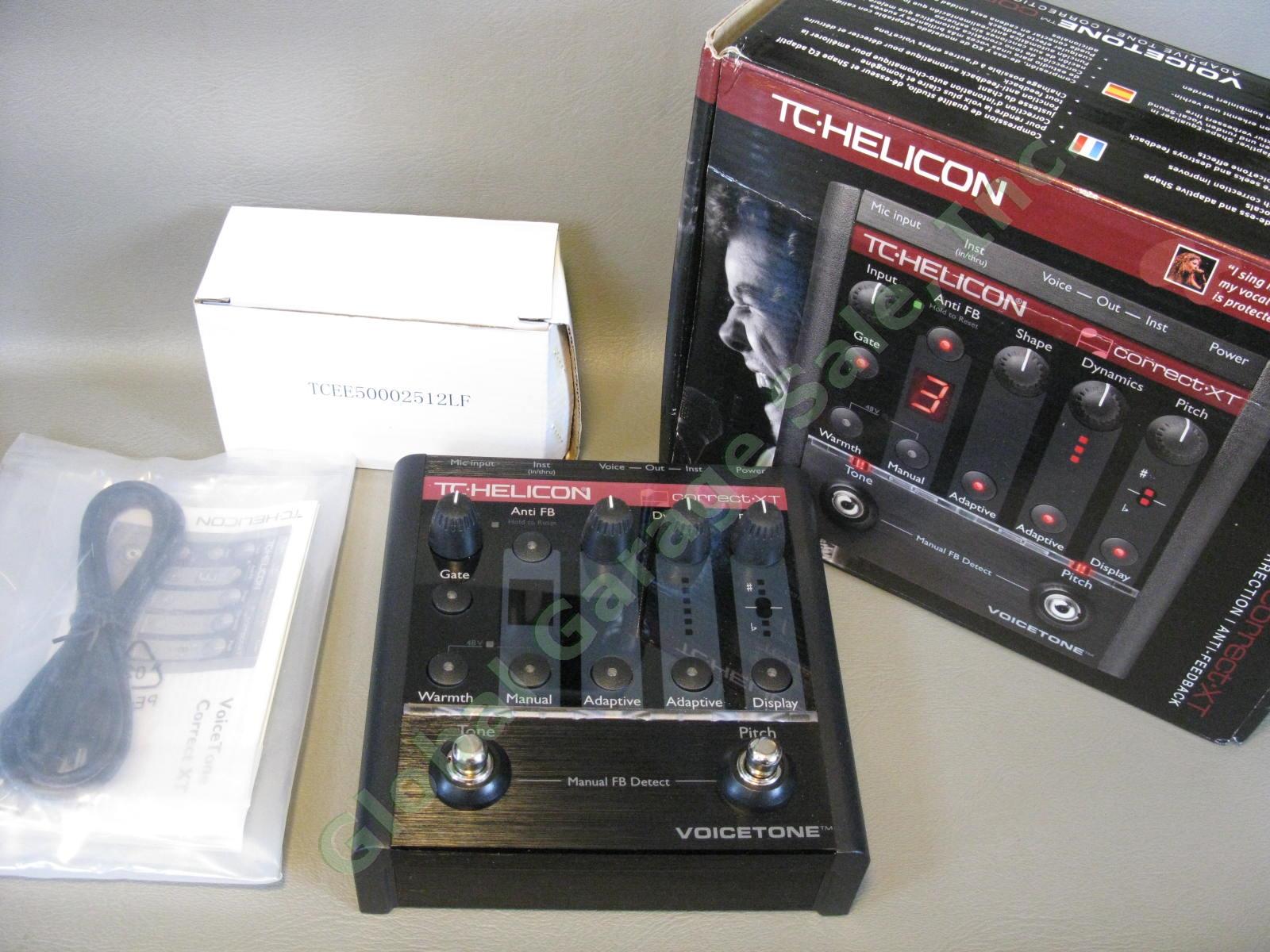 TC Helicon Voicetone Correct G-XT Reverb Pitch Correction Guitar Effects Pedal