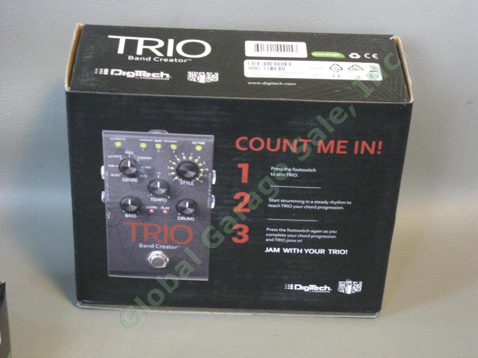 DigiTech Trio V-01 Band Creator Guitar Audio Effects Pedal Power Supply Harman 7