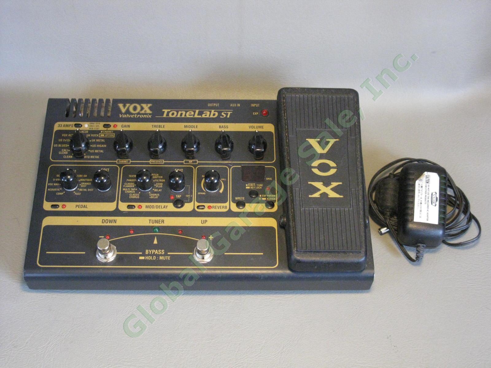 VOX Valvetronix ToneLab ST Guitar Multi Effects Volume Pedal Orig Owner EXC COND