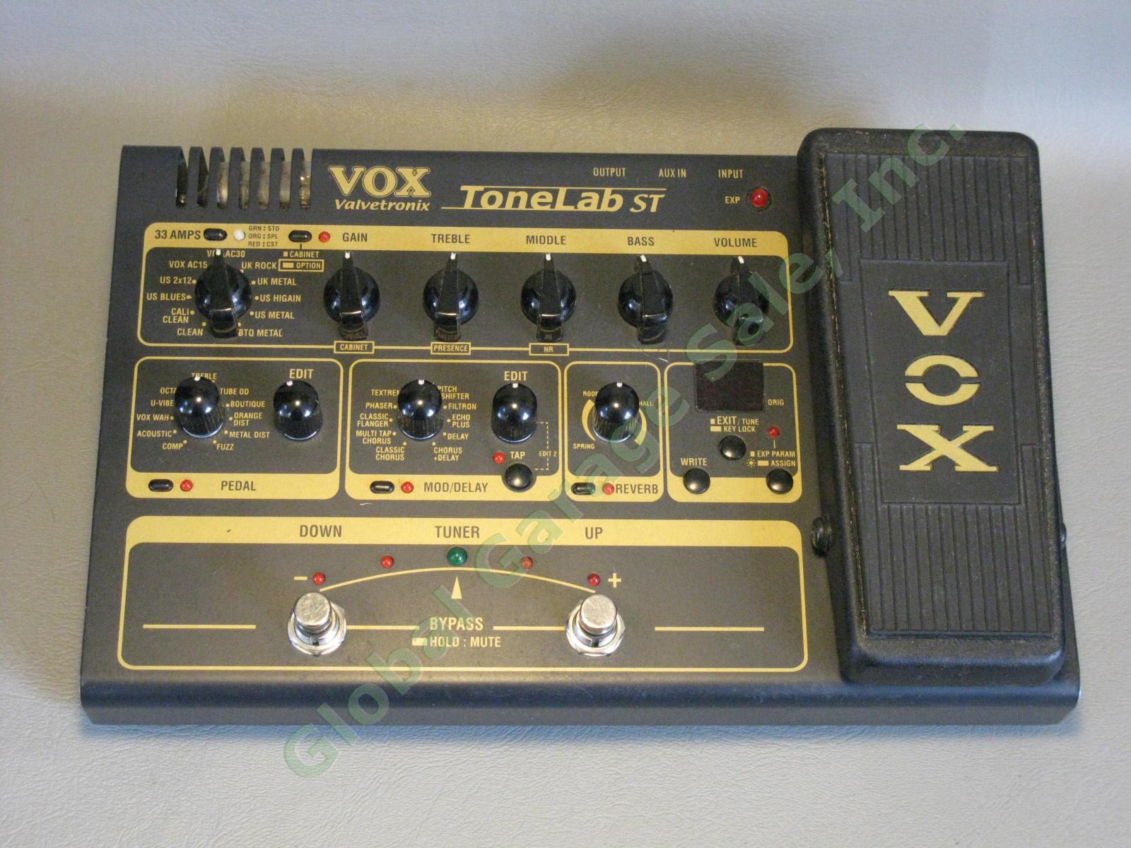 VOX Valvetronix ToneLab ST Guitar Multi Effects Volume Pedal Orig Owner EXC COND 1
