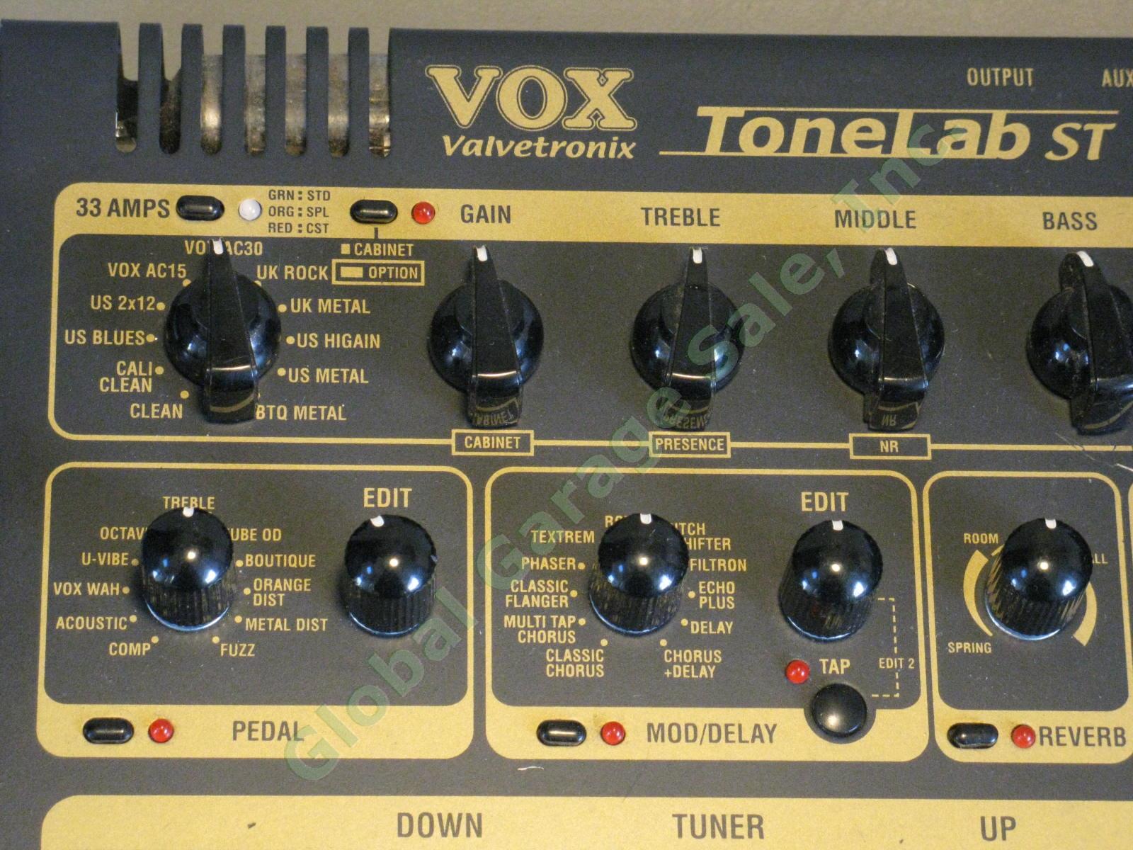 VOX Valvetronix ToneLab ST Guitar Multi Effects Volume Pedal Orig Owner EXC COND 2