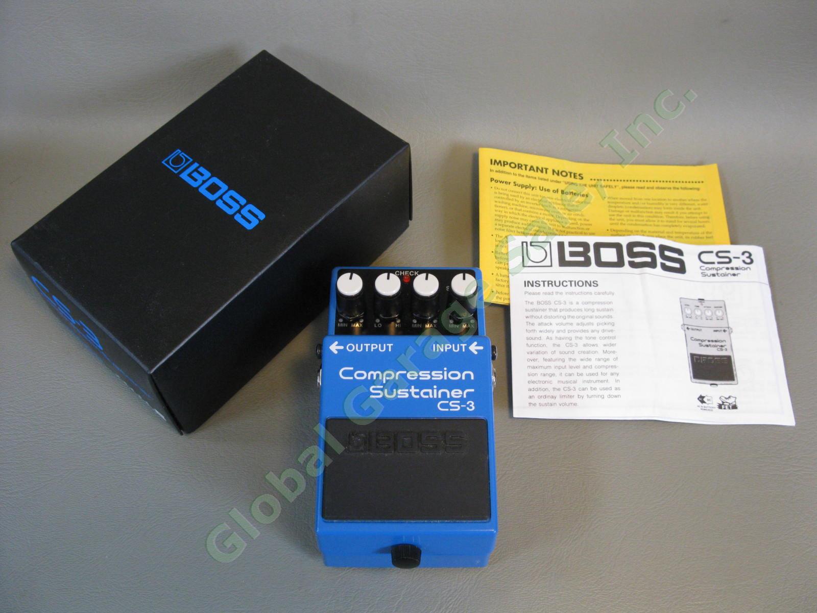 Boss CS-3 Compression Sustainer Signal Processor Guitar Bass Audio Effects Pedal 1