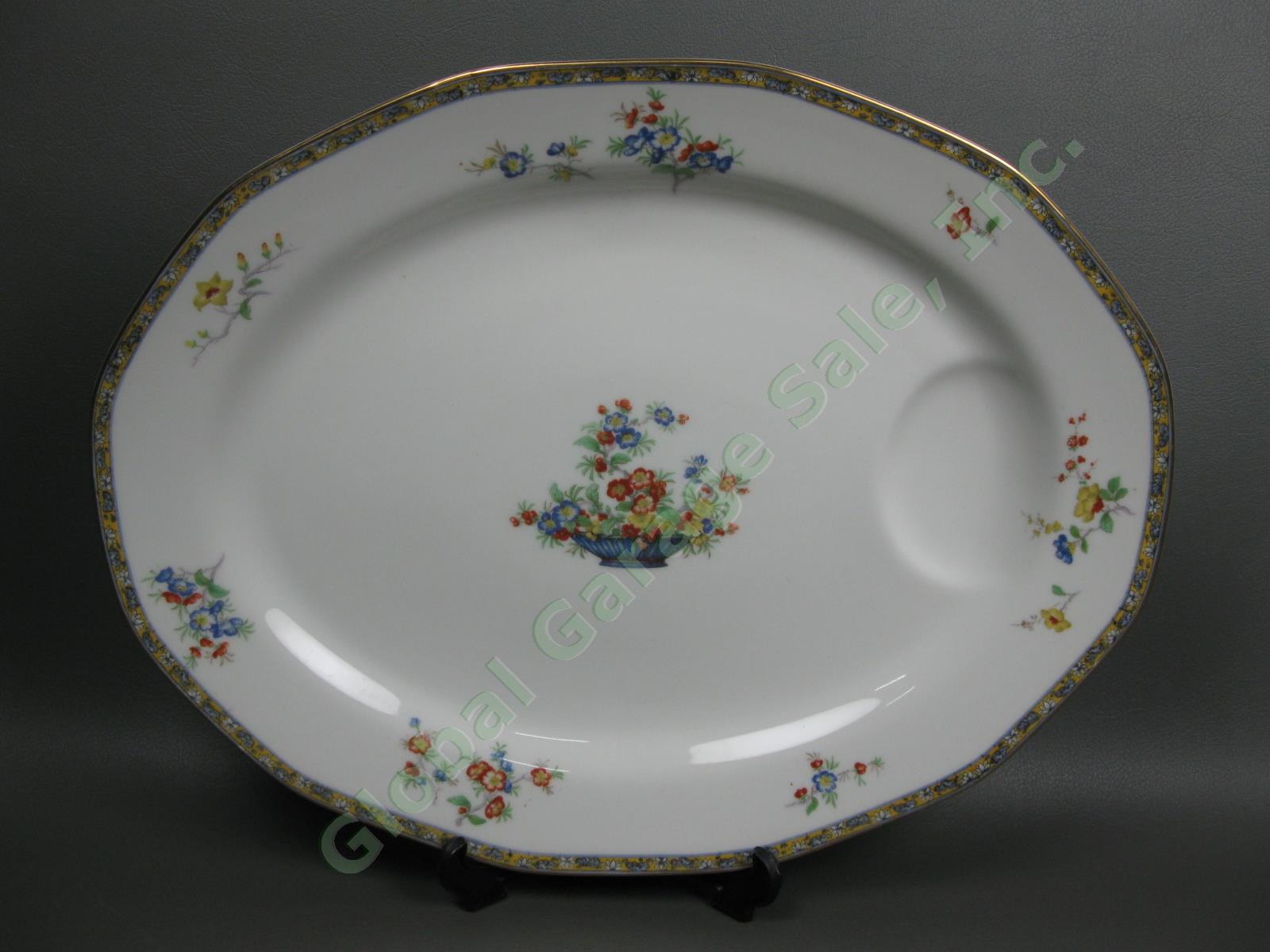 Theodore Haviland Montreux Mongolia 15" Large Oval Serving Platter Tray Limoges