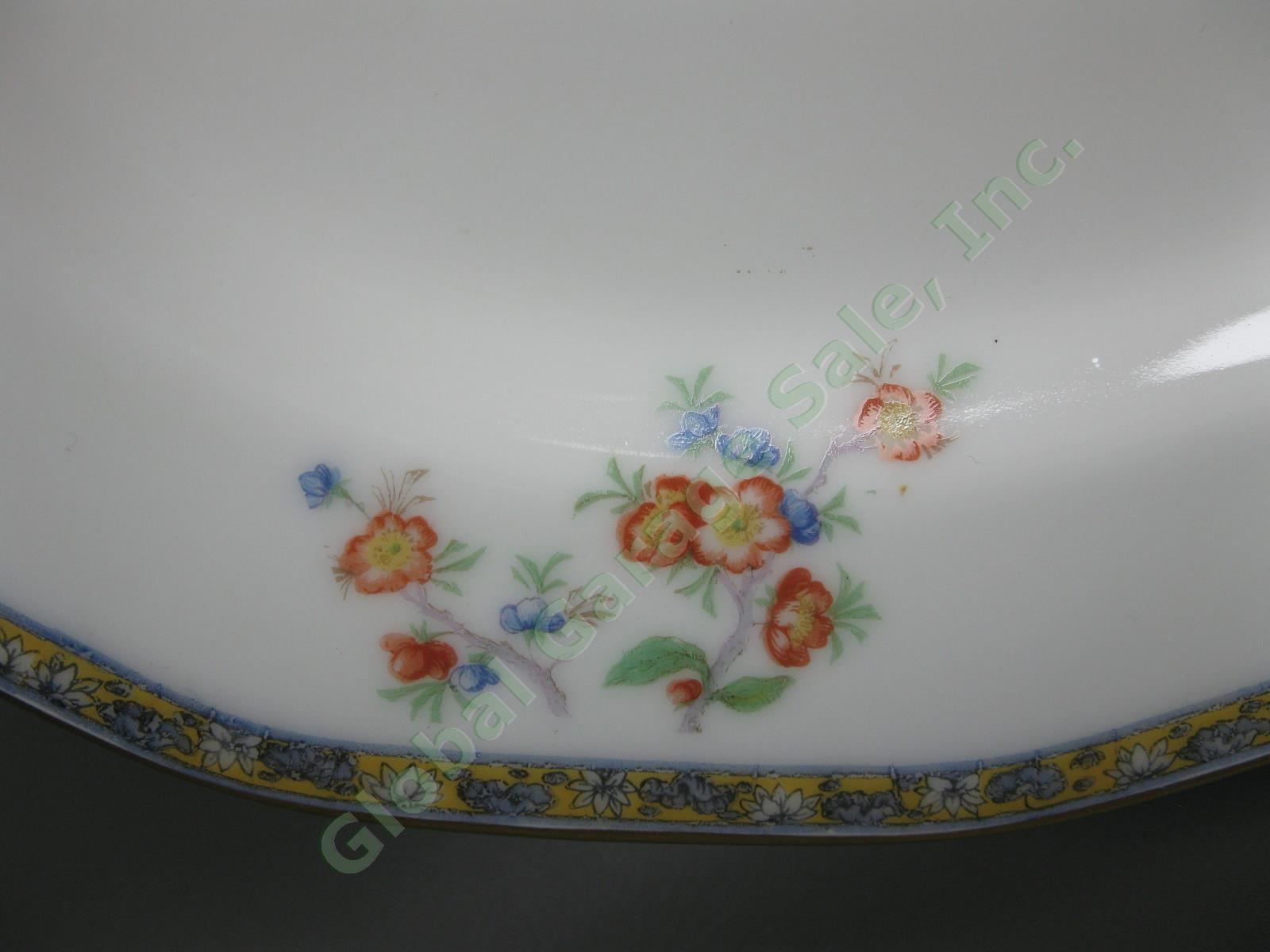 Theodore Haviland Montreux Mongolia 13" Oval Serving Platter Floral Tray Limoges 3