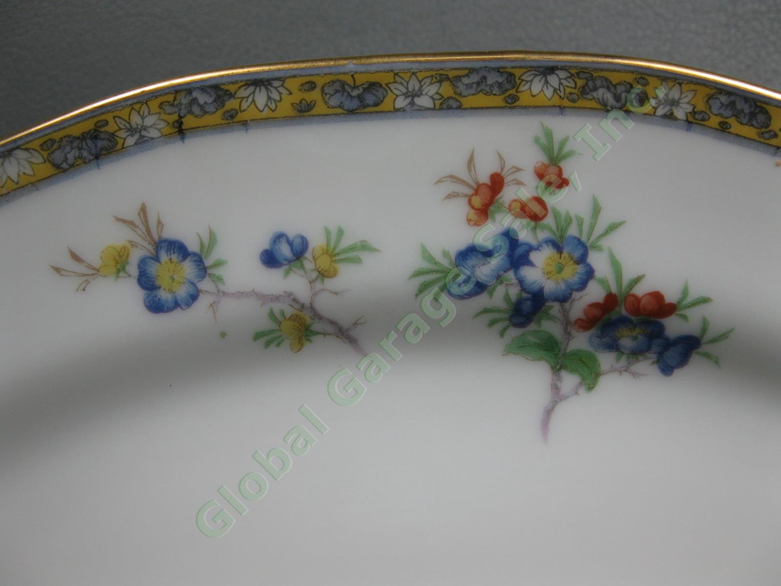 Theodore Haviland Montreux Mongolia 11" Oval Serving Platter Floral Tray Limoges 2