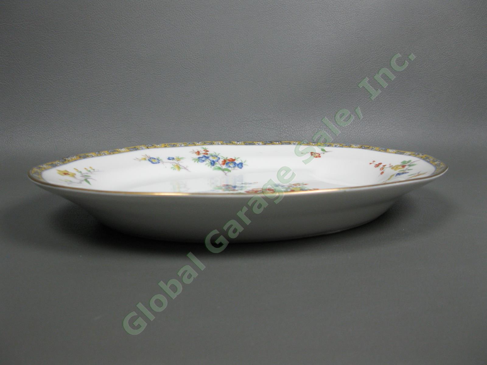 Theodore Haviland Montreux Mongolia 11" Oval Serving Platter Floral Tray Limoges 6