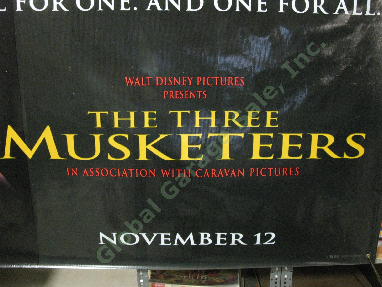 1993 Disney Three Musketeers Original Movie Theater Promo Vinyl Display Poster 1